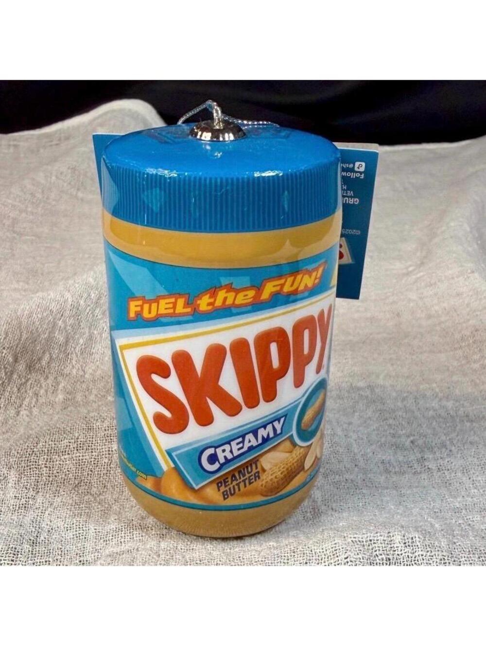 Skippy Creamy Peanut Butter Jar Christmas Ornament